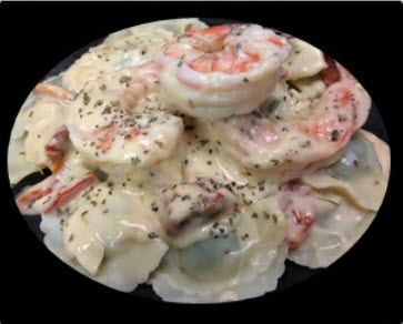 shrimp pesto agnolotti