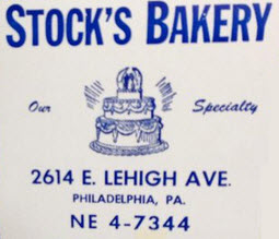 stock's Bakery Pound cake Huntingdon valley
