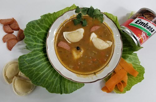 Chipotle-Pierogie Soup