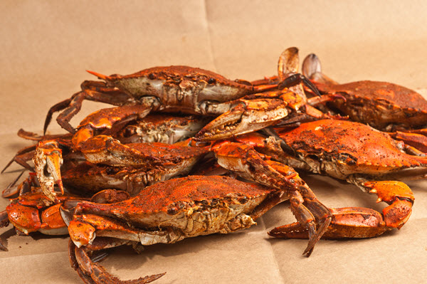steamed crabs